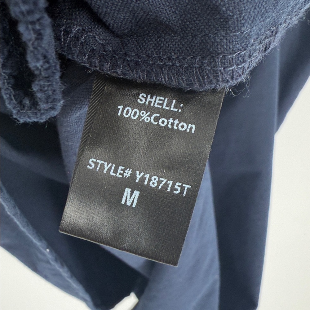 Pomander Place French Navy Polly Relaxed Fit Shirt Mini Dress Size M - Picture 12 of 12